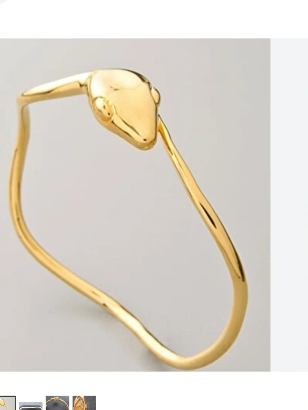 Tory Burch Serpant head stacking bangle setx3